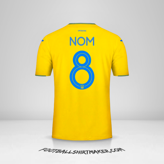 Maillot Ukraine 2018/19 -  nom - 8