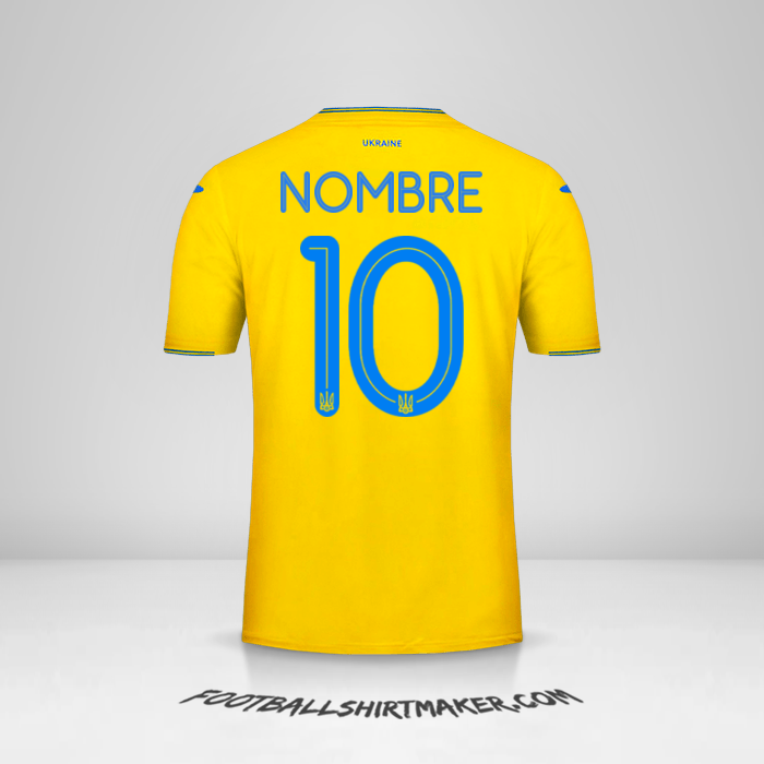 Jersey Ucrania 2018/19 -  nombre - 10
