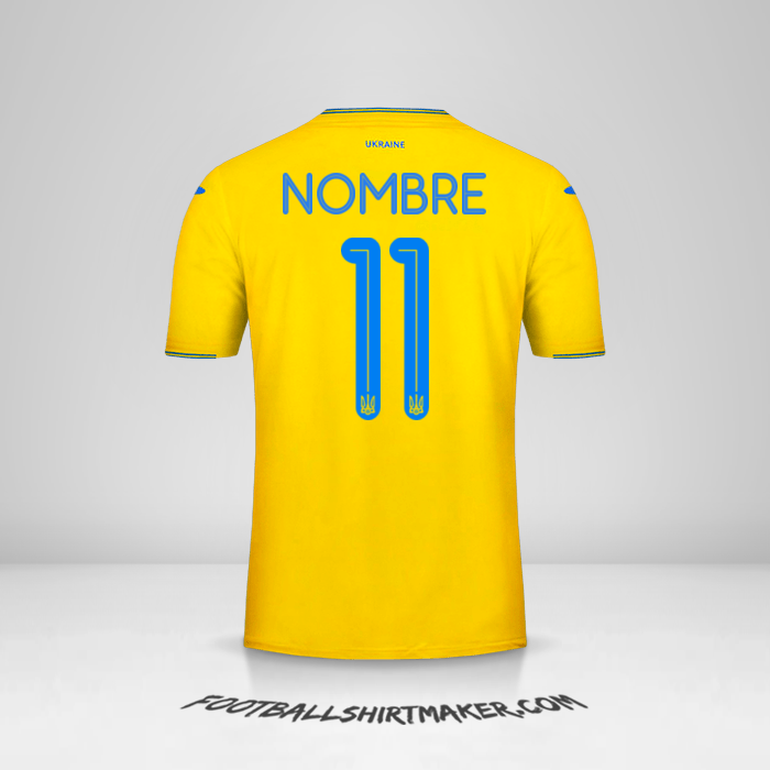 Jersey Ucrania 2018/19 -  nombre - 11
