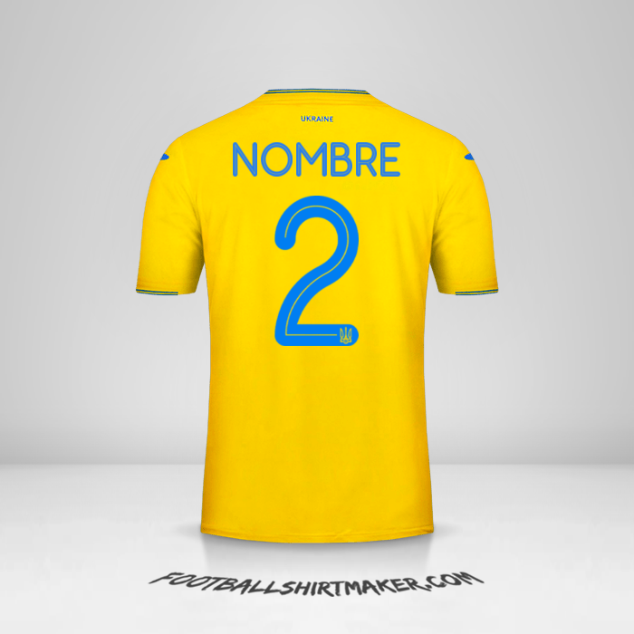 Camiseta Ucrania 2018/19 -  nombre - 2