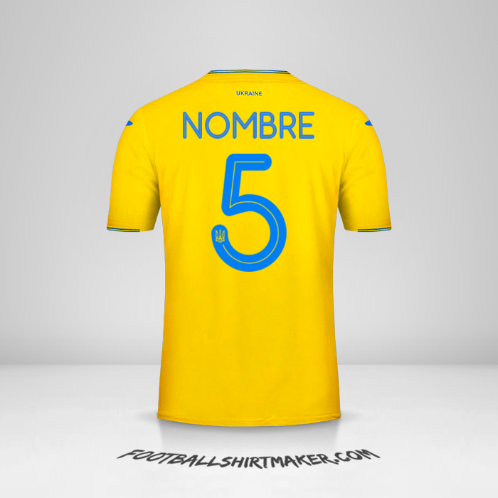Jersey Ucrania 2018/19 -  nombre - 5