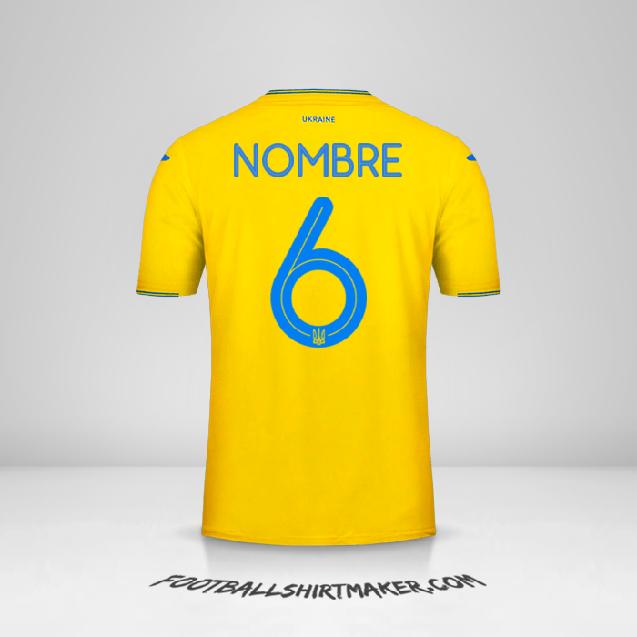 Jersey Ucrania 2018/19 -  nombre - 6