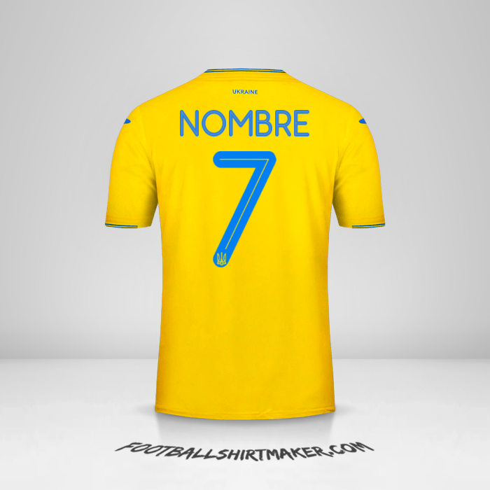 Jersey Ucrania 2018/19 -  nombre - 7