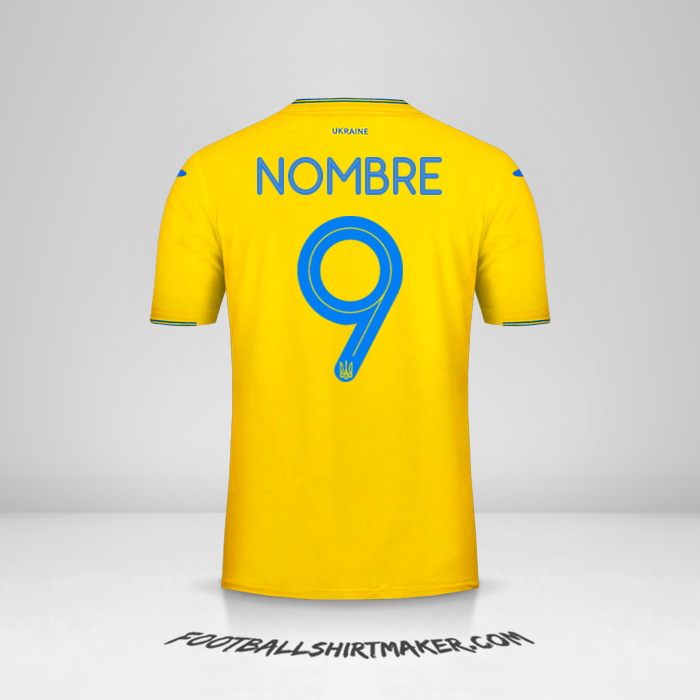 Jersey Ucrania 2018/19 -  nombre - 9