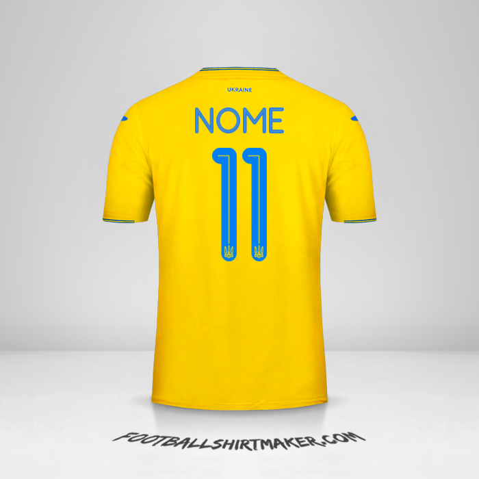 Maglia Ucraina 2018/19 -  nome - 11