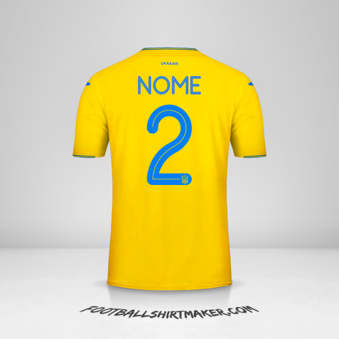 Camisola Ucrânia 2018/19 -  nome - 2