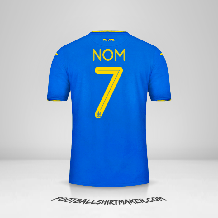 Maillot Ukraine 2018/19 Extérieur -  nom - 7