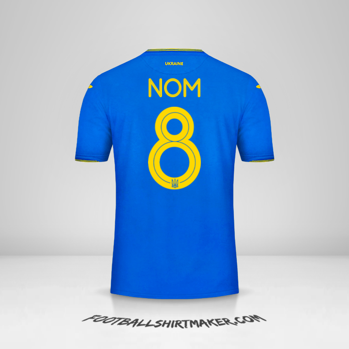 Maillot Ukraine 2018/19 Extérieur -  nom - 8