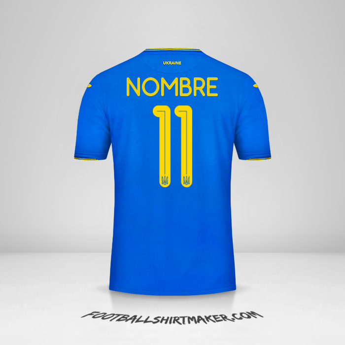 Jersey Ucrania 2018/19 Visita -  nombre - 11