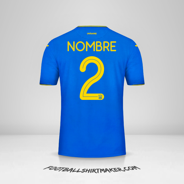 Jersey Ucrania 2018/19 Visita -  nombre - 2