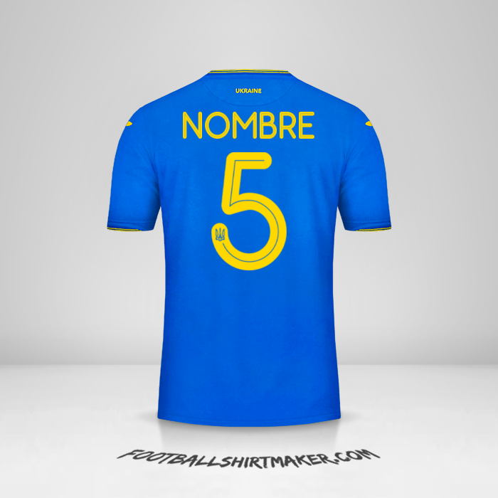 Jersey Ucrania 2018/19 Visita -  nombre - 5