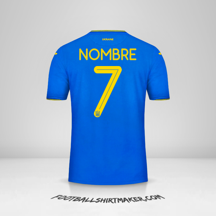 Jersey Ucrania 2018/19 Visita -  nombre - 7