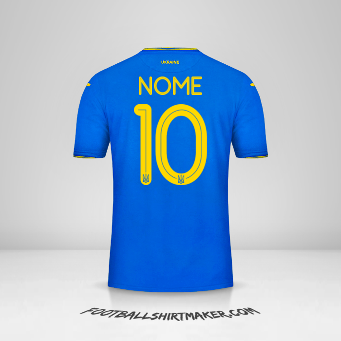 Maglia Ucraina 2018/19 Seconda -  nome - 10