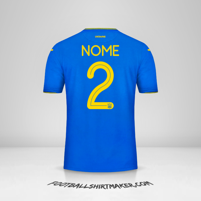 Maglia Ucraina 2018/19 Seconda -  nome - 2