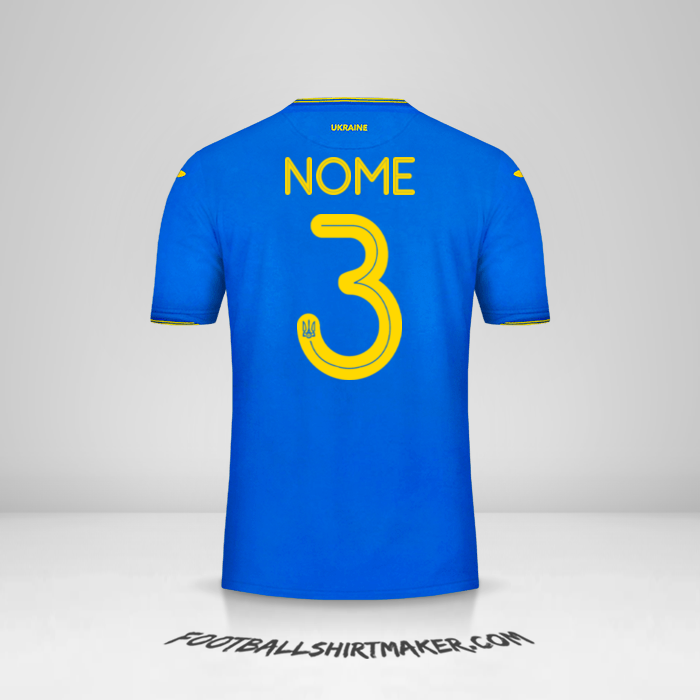 Camisola Ucrânia 2018/19 Alternativa -  nome - 3