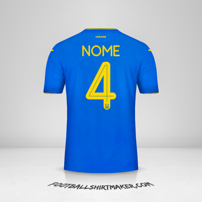 Camisa Ucrânia 2018/19 Alternativa -  nome - 4