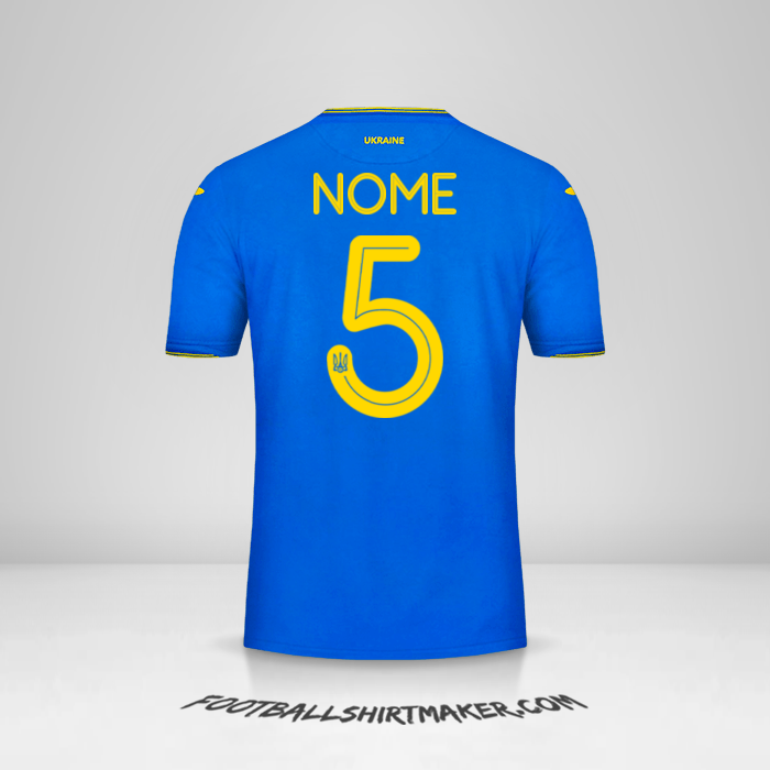 Maglia Ucraina 2018/19 Seconda -  nome - 5