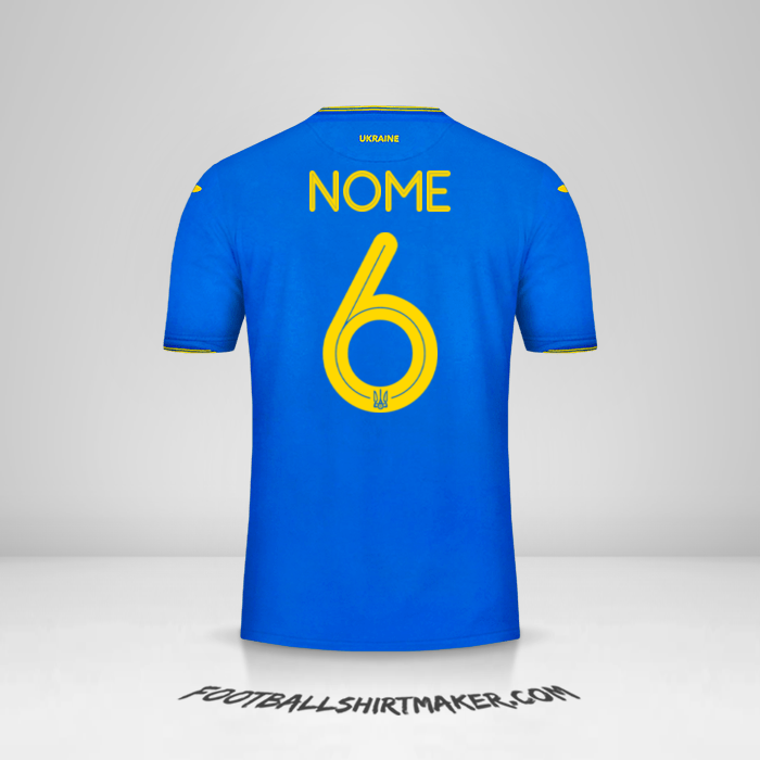 Camisa Ucrânia 2018/19 Alternativa -  nome - 6