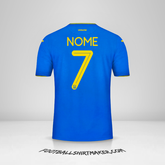 Camisa Ucrânia 2018/19 Alternativa -  nome - 7