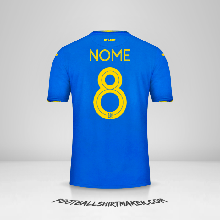 Maglia Ucraina 2018/19 Seconda -  nome - 8