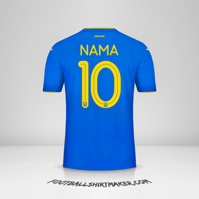 Jersey Ukraina 2018/19 Alternatif -  nama - 10