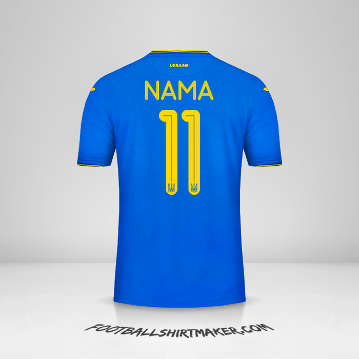 Jersey Ukraina 2018/19 Alternatif -  nama - 11