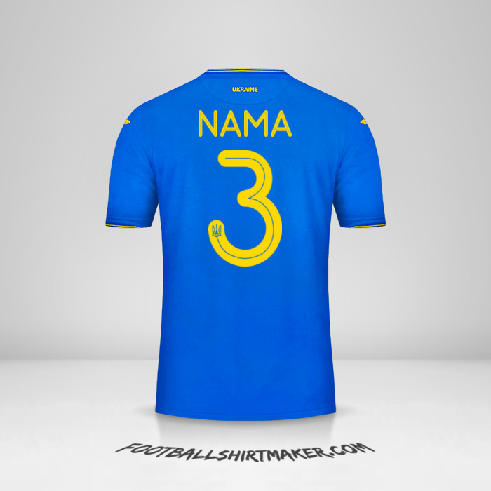 Jersey Ukraina 2018/19 Alternatif -  nama - 3