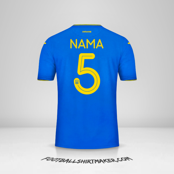 Jersey Ukraina 2018/19 Alternatif -  nama - 5