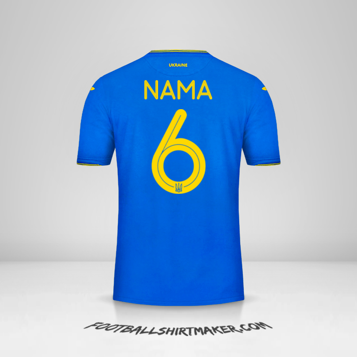 Jersey Ukraina 2018/19 Alternatif -  nama - 6