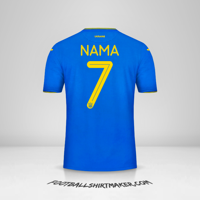 Jersey Ukraina 2018/19 Alternatif -  nama - 7