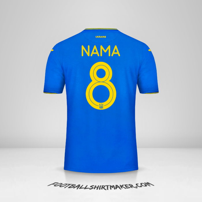 Jersey Ukraina 2018/19 Alternatif -  nama - 8