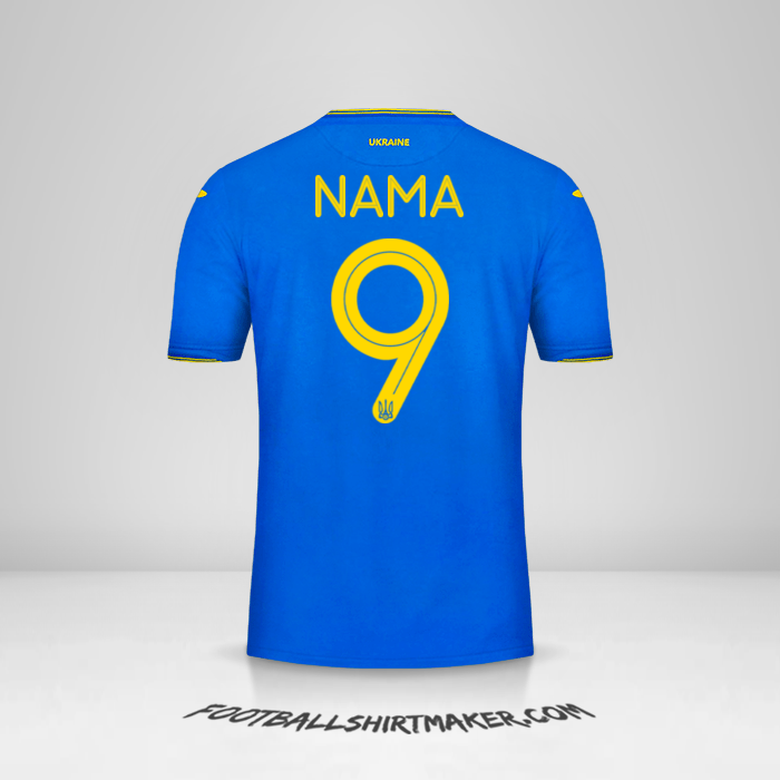 Jersey Ukraina 2018/19 Alternatif -  nama - 9