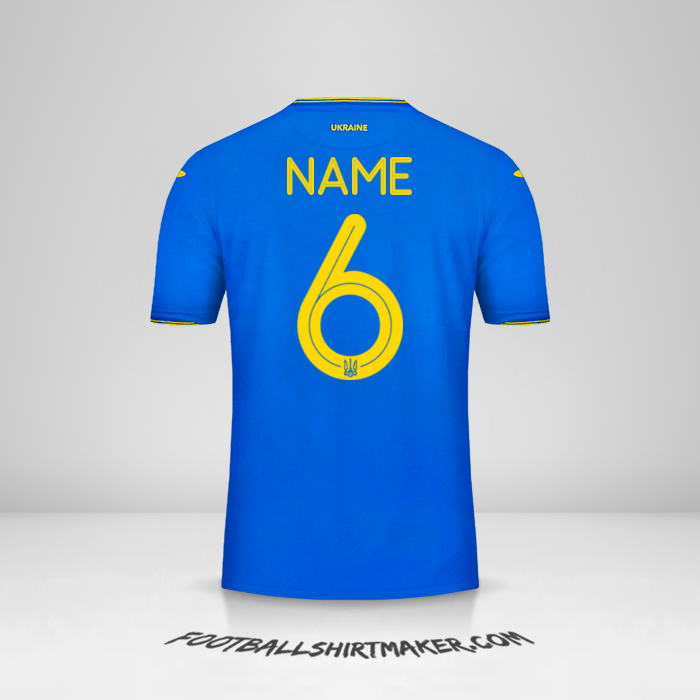 Jersey Ukraine 2018/19 Away -  name - 6