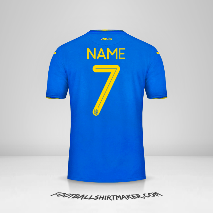 Jersey Ukraine 2018/19 Away -  name - 7