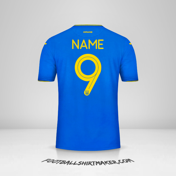 Jersey Ukraine 2018/19 Away -  name - 9