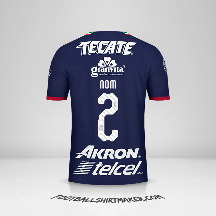 Maillot Guadalajara 2018/19 Troisième -  nom - 2