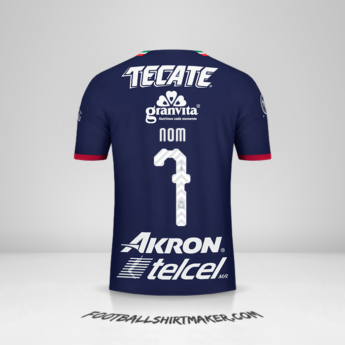 Maillot Guadalajara 2018/19 Troisième -  nom - 7