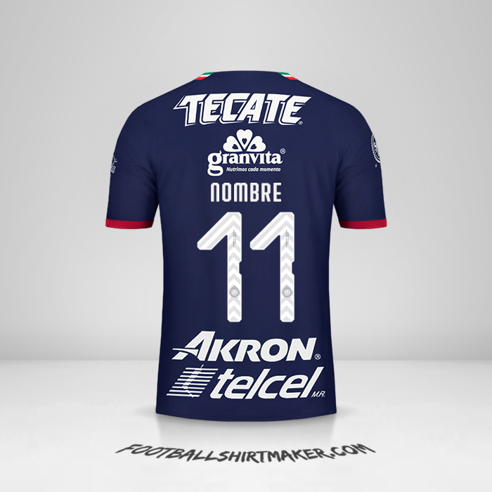 Jersey Guadalajara 2018/19 Tercera -  nombre - 11