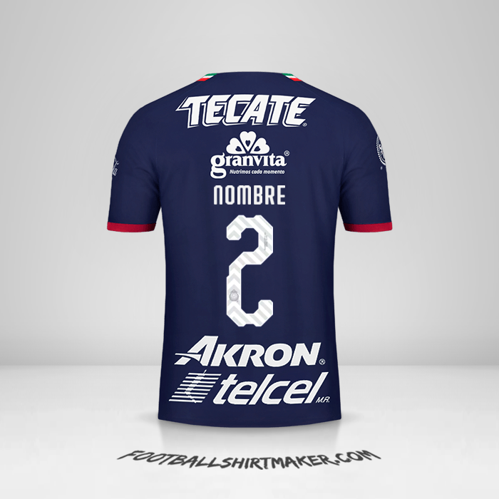 Camiseta Guadalajara 2018/19 Tercera -  nombre - 2