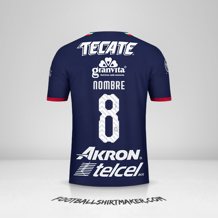 Jersey Guadalajara 2018/19 Tercera -  nombre - 8