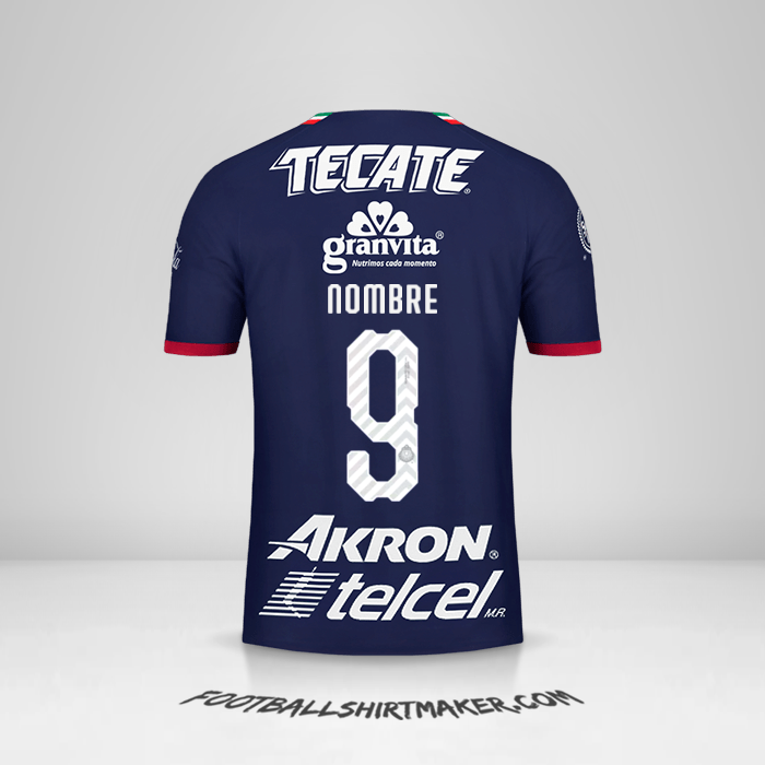 Jersey Guadalajara 2018/19 Tercera -  nombre - 9