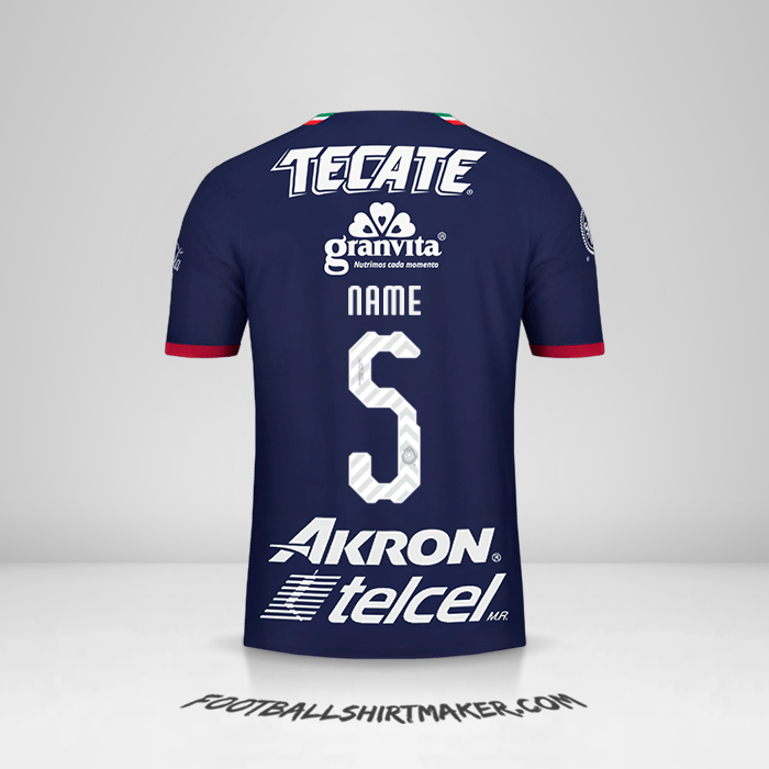Jersey Guadalajara 2018/19 Third -  name - 5