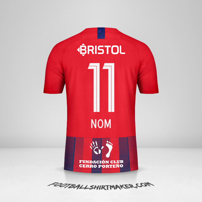 Maillot Club Cerro Porteño 2019 -  nom - 11