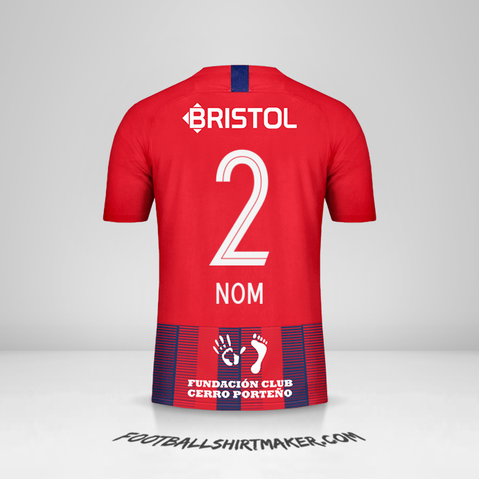 Maillot Club Cerro Porteño 2019 -  nom - 2