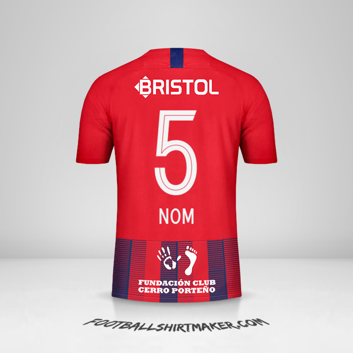 Maillot Club Cerro Porteño 2019 -  nom - 5