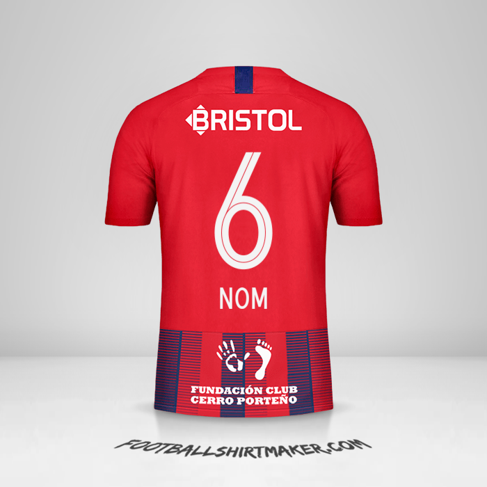 Maillot Club Cerro Porteño 2019 -  nom - 6
