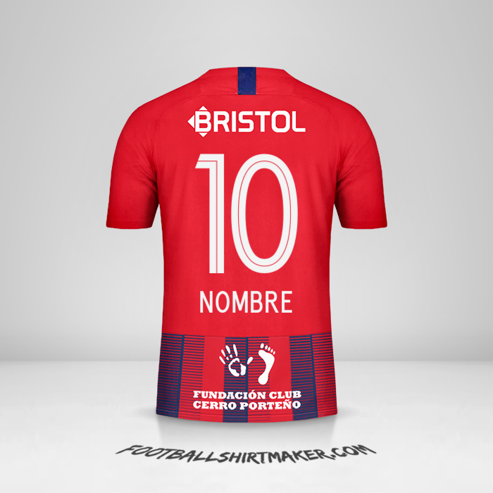Jersey Club Cerro Porteño 2019 -  nombre - 10