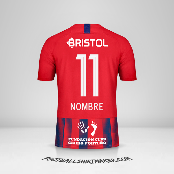 Jersey Club Cerro Porteño 2019 -  nombre - 11