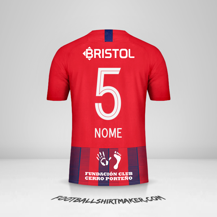 Maglia Club Cerro Porteño 2019 -  nome - 5