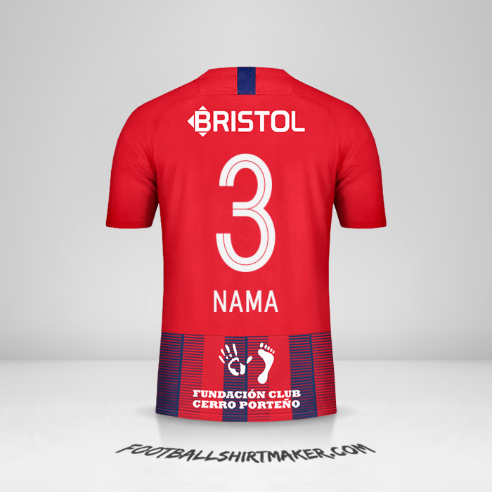 Jersey Club Cerro Porteño 2019 -  nama - 3